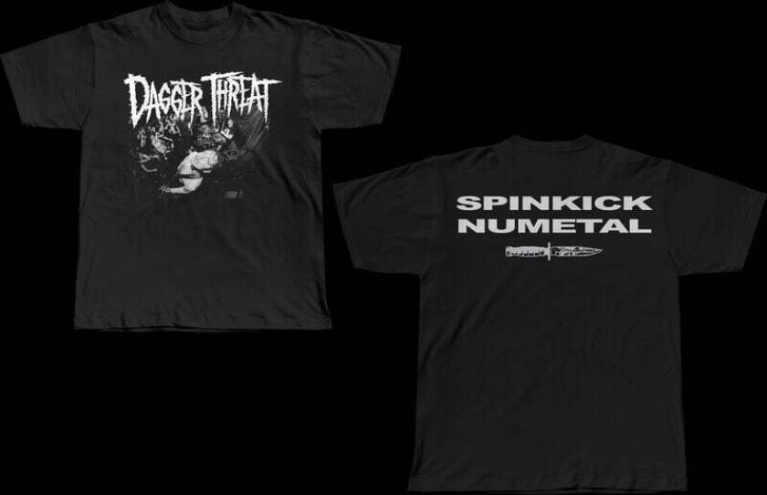 T-skjorte - Spinkick Numetal - S til 4XL - Herrer - svart