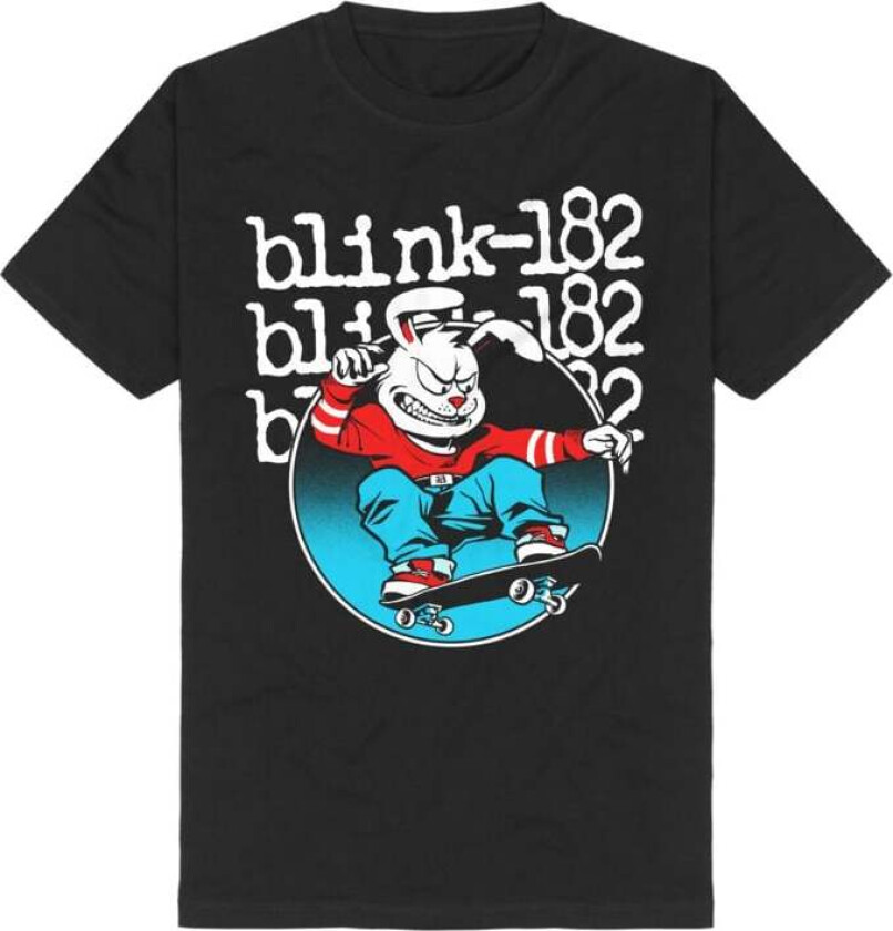 T-skjorte - Skateboard Bunny - S til 3XL - Herrer - svart