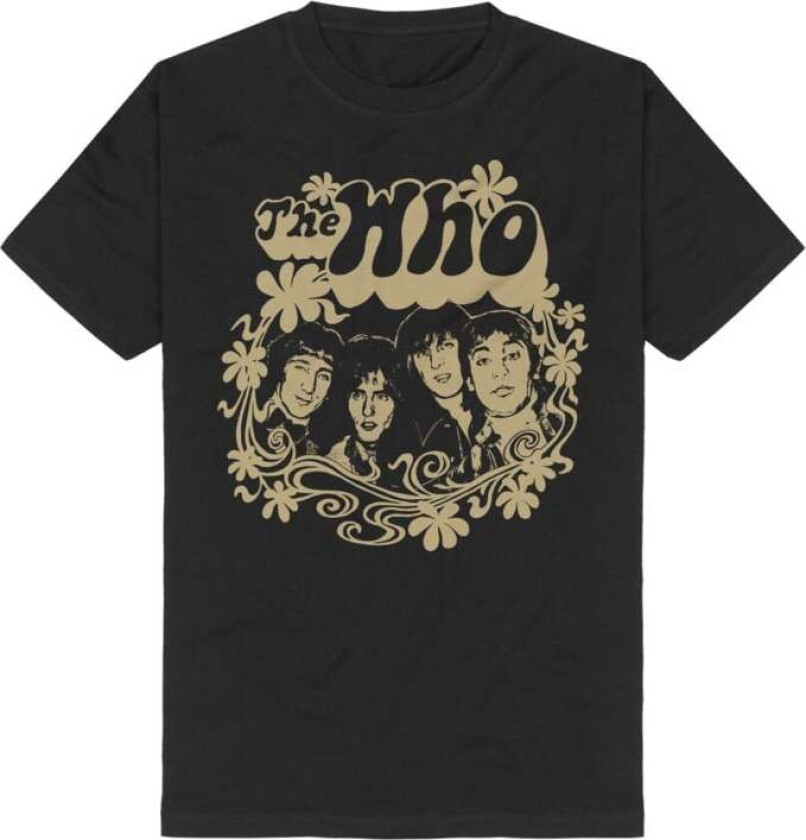 T-skjorte - Floral - S til 3XL - Herrer - svart