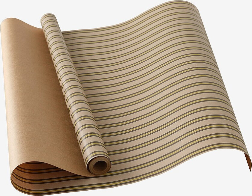 Gavepapir Polka Small Stripe 7 meter - Grønn