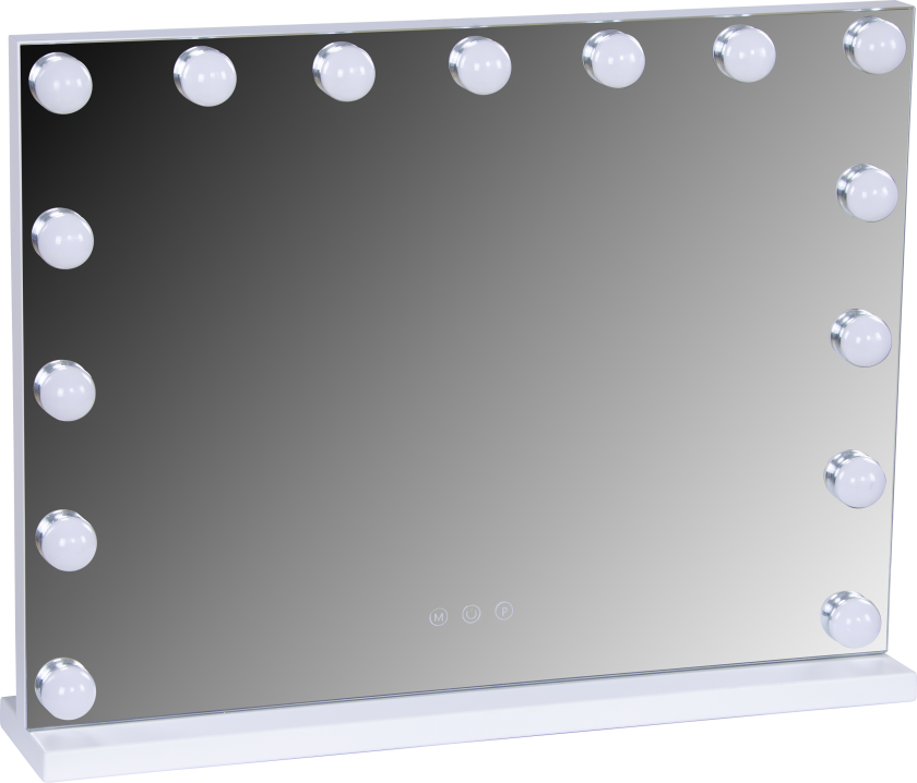 Sminkespeil Edge bordlampe Klar 58 cm