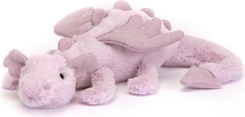 Jellycat Snødrage Kosedyr, Enorm 66 cm - Mytisk Plysjleketøy - Klassisk Barnegave