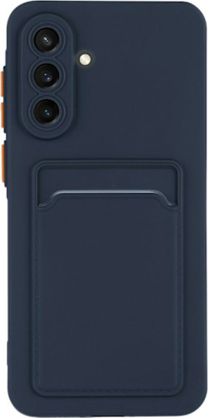 Samsung Galaxy A56 5G-etui med kortspor Matt, fingeravtrykksfritt bakdeksel - Mørkeblå