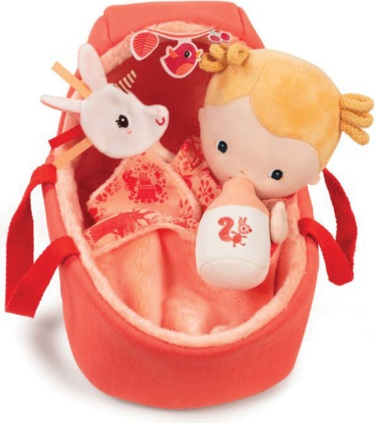 Lena Dukke i Vugge med Sutteflaske - 12+måneder