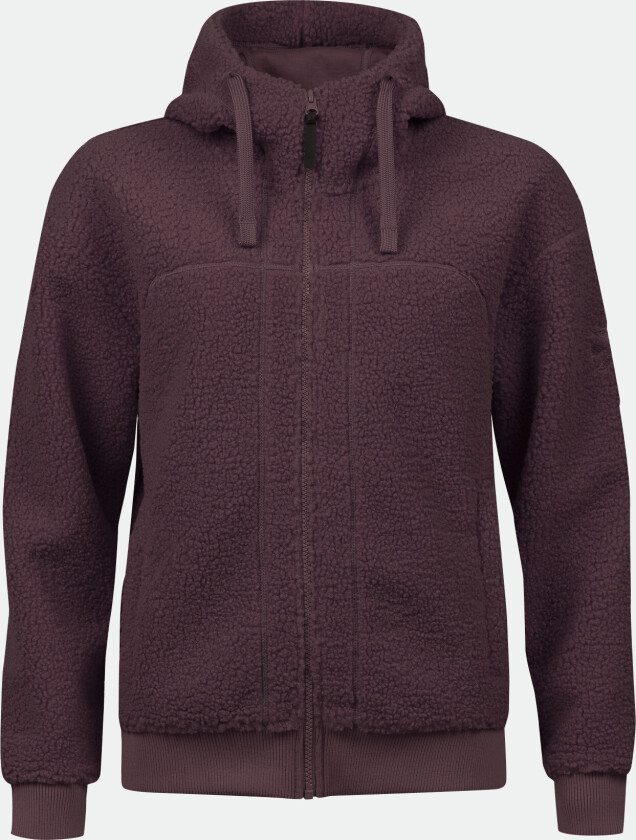Women's Lykky Fleece Jacket Fudge Maroon Red
