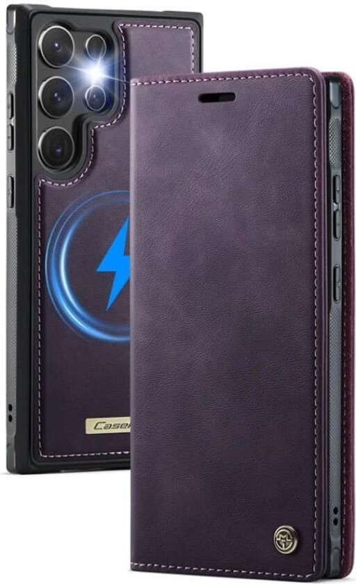 CaseMe mobildeksel C49 2i1 Samsung Galaxy S25 Ultra – Purple pulse