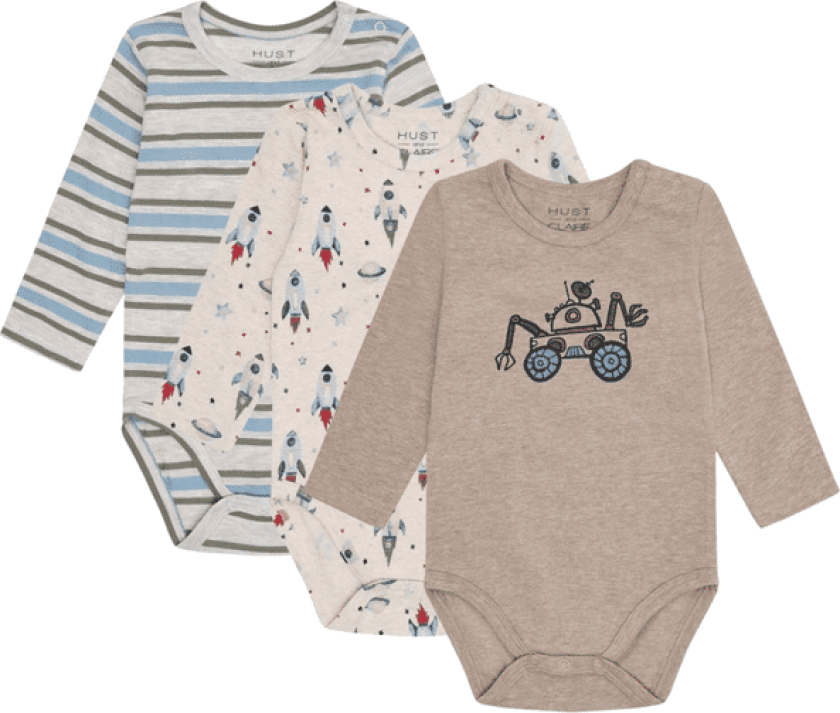 Hust and Claire Bertram 3-pack body, Wheat Melange