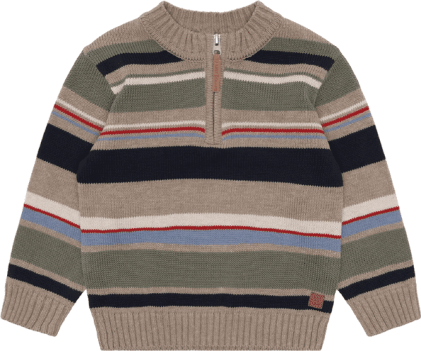 Hust and Claire Pelle half-zip genser til barn, Biscuit