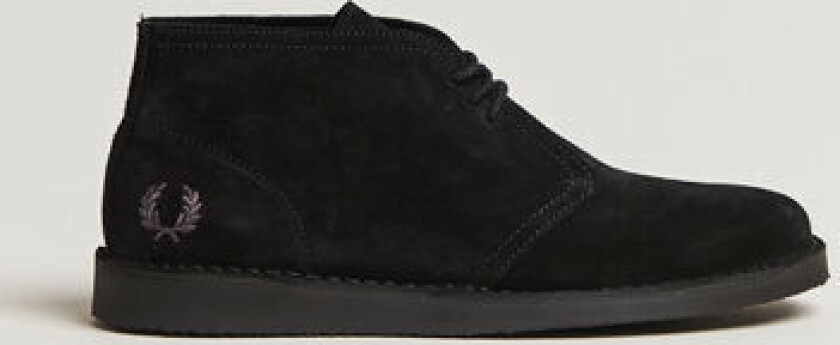 Fred Perry Hawley Suede Chukka Boot Black