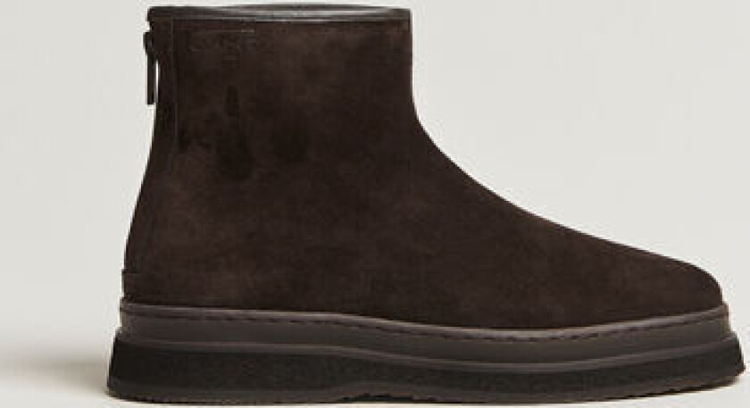 GANT Blistown Shearling Suede Curling Boot Espresso Brown