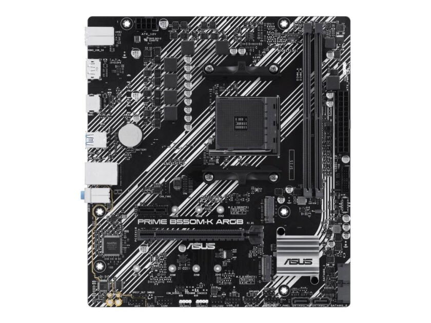 PRIME B550M-K ARGB Hovedkort - AMD B550 - AMD AM4 socket - DDR4 RAM - Micro-ATX