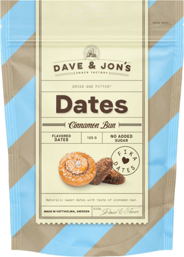 Bilde av Dave & Jon's Dadler Cinnamon Bun - 125 gram