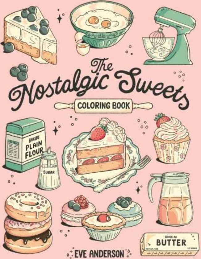 The Nostalgic Sweets Coloring Book