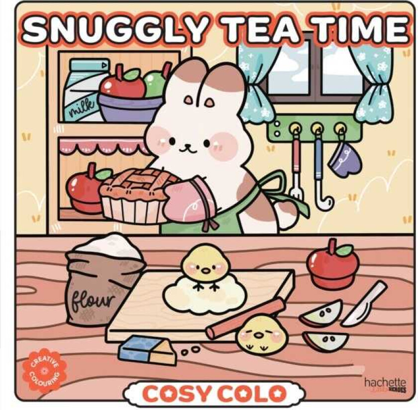 Snuggly Tea Time Cosy Colo A creative colouring book to enjoy tea time with adorable animals and sweet treats.