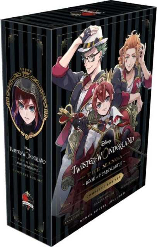Disney TwistedWonderland: The Manga – Book of Heartslabyul Complete Box Set Includes vols. 14 with premium