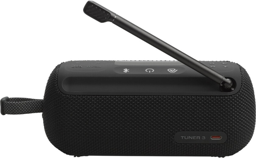 Tuner 3 Radio/Bluetooth-høyttaler, svart