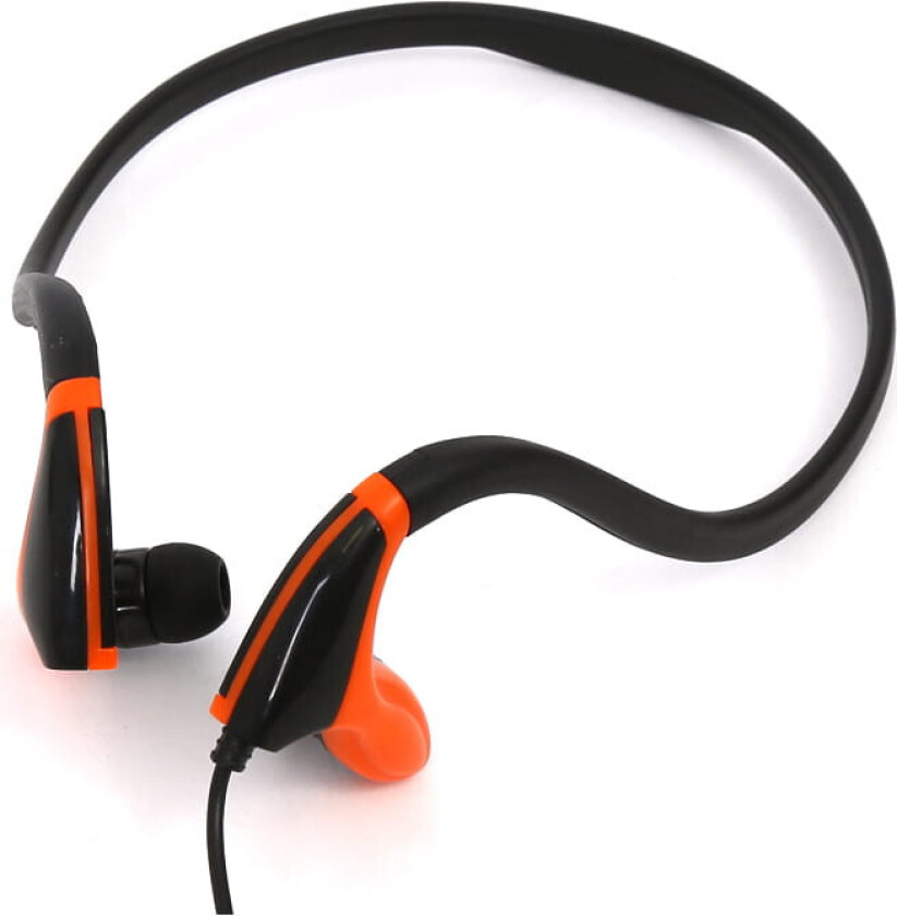 Omega FH1019 Hodetelefoner med Mikrofon - 3,5mm Minijack - Sort/Oransje
