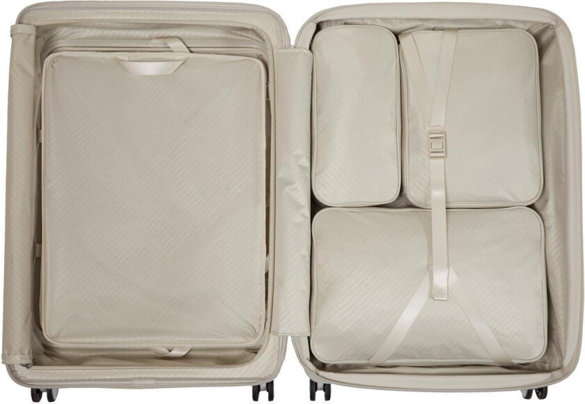 Paralux Utvidbar koffert med dobbel inngang 75 cm Stone Grey