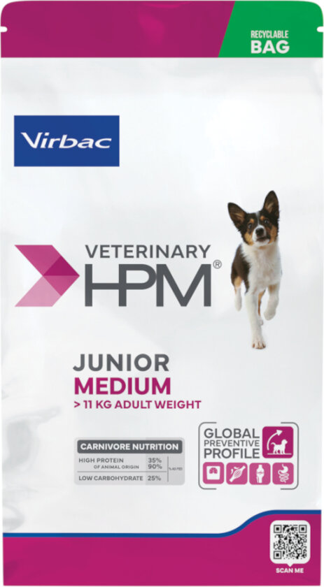 Bilde av Veterinary HPM Junior Dog Special Medium - 12 kg