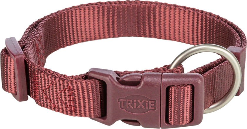 Trixie Premium halsbånd, sangria - Størrelse L - XL: 40 - 65 cm Halsumfang, 25 mm bred