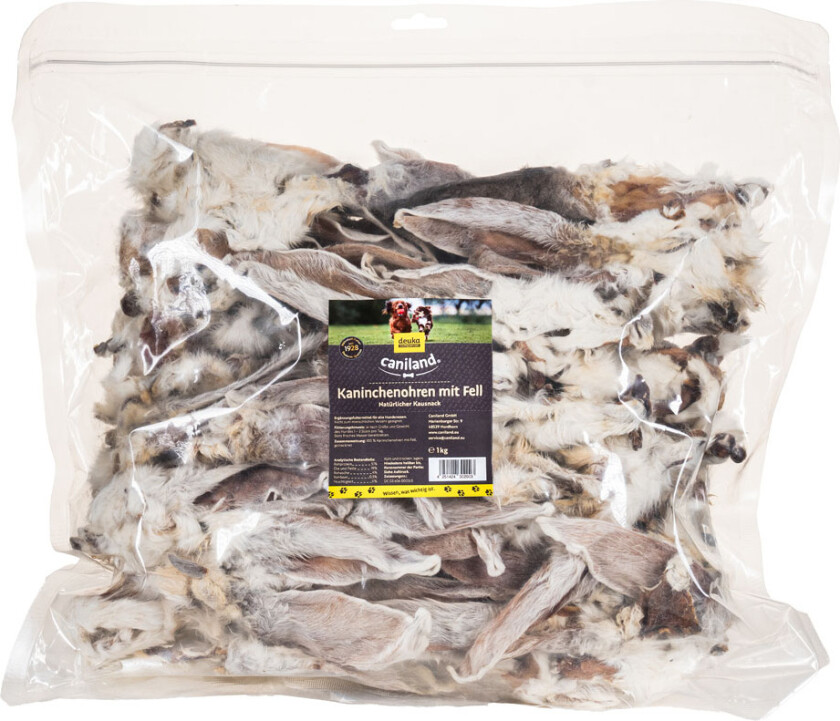 kaninører med pels - Sparepakke: 6 x 1 kg