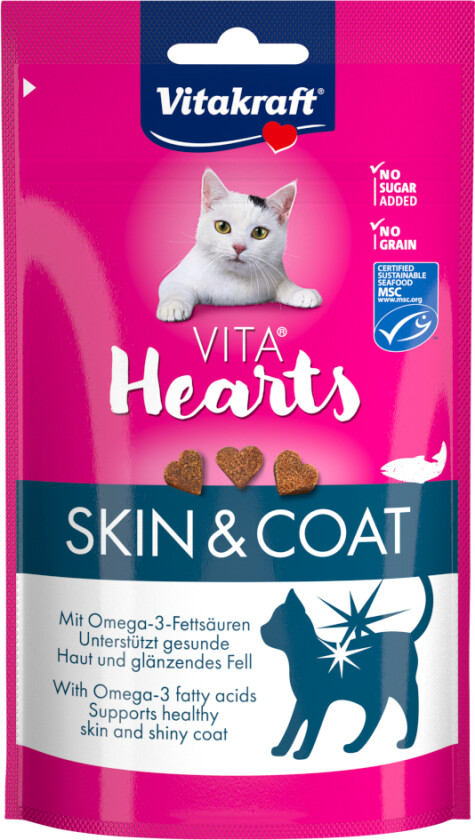 Vita Hearts Skin & Coat - Laks (40 g)