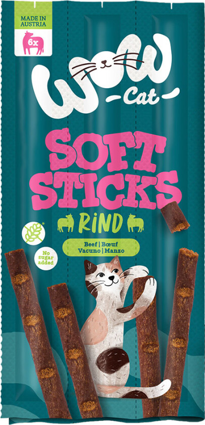 Soft Sticks 6 x 5 g - Storfekjøtt