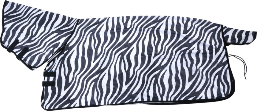 fluedekke Zebra med fast halsdel - 135 cm rygglengde