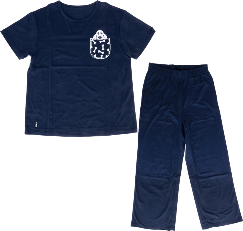 Pet Parent Pyjama Pet Love - Størrelse M, mørkeblå