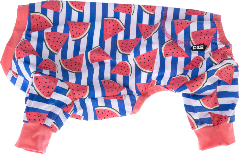 Pet & Parent pyjamas i partnerlook, melon - Hundetrøye størrelse S: ca. 25 cm rygglengde