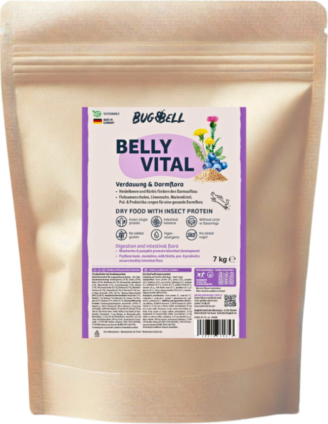 Belly Vital fordøyelse og tarmflora - Sparepakke: 4 x 7 kg