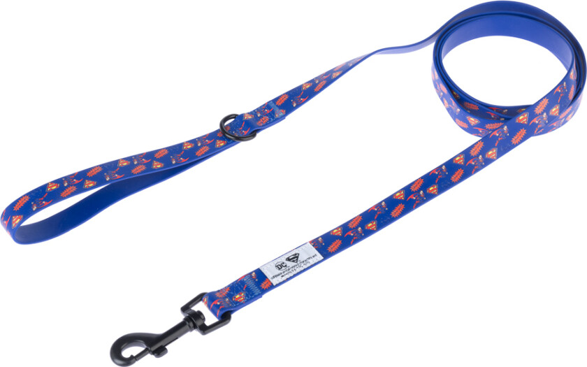 DC Superman Hundebånd - 200 cm lang, 20 mm bred