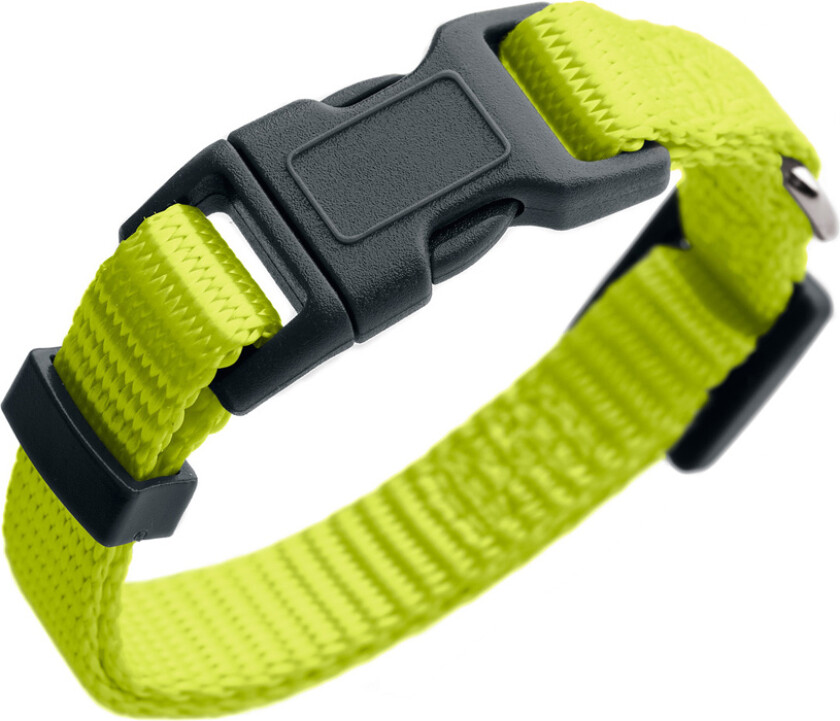 HUNTER halsbånd London, lime - Vario Basic størrelse S: 24 - 36 cm halsomkrets, 10 mm bred
