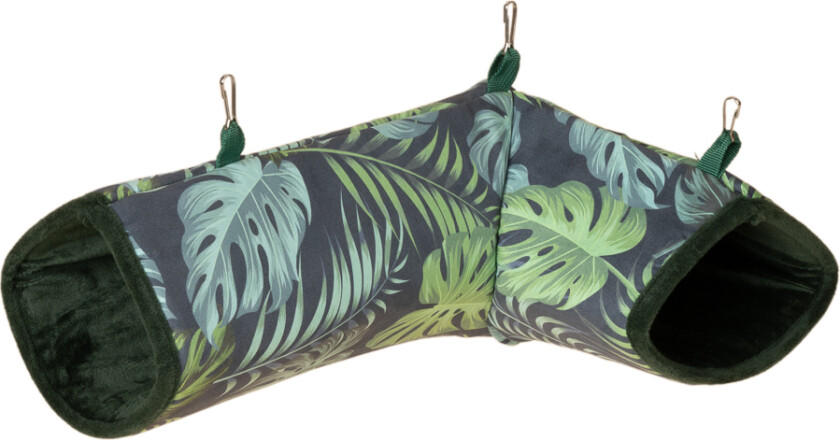 Jungle Collection tunnel for smådyr - L 36 x B 25 x H 13 cm, grønn