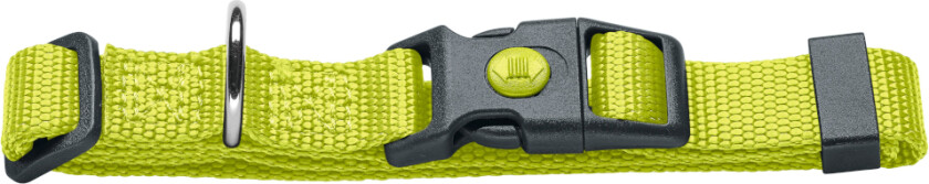 HUNTER halsbånd London, lime - Vario Basic størrelse M: 30 - 46 cm halsomkrets, 15 mm bred