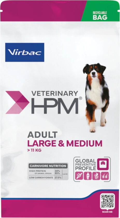Veterinary HPM Adult Dog Large & Medium - 12 kg