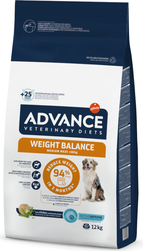 Advance Veterinary Diets Weight Balance Medium/Maxi - 12 kg