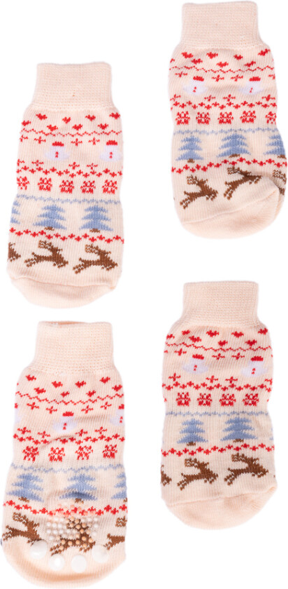 Pet & Parent sokker med nordisk vintermønster - For kjæledyr - One size (2 par)