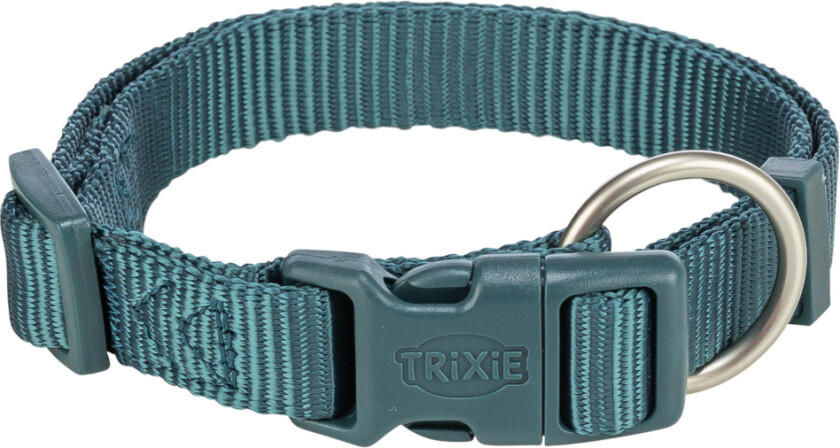 Trixie Premium halsbånd, petrol - Størrelse L - XL: 40 - 65 cm halsomkrets, 25 mm bred