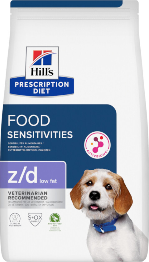 Bilde av z/d Food Sensitivities Low Fat Hydrolysed Soy - Sparepakke: 2 x 3 kg