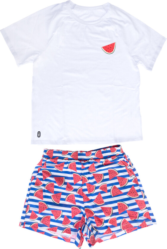 Pet & Parent pyjamas i partnerlook, melon - Pyjamas for hundeforeldre: Størrelse M