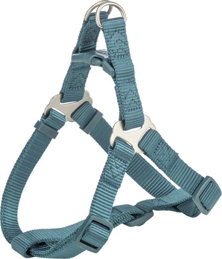 Trixie Premium One Touch-sele, petrol - Størrelse S: 40 - 50 cm brystomkrets, 15 mm bred