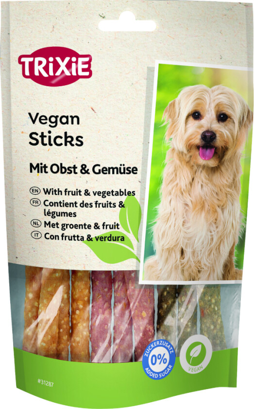 Trixie Vegan Sticks med frukt og grønnsaker - 100 g