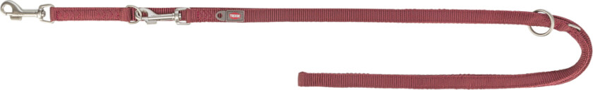 Trixie Premium dobbeltlags hundebånd, sangria - Størrelse L - XL: 200 cm lang, 25 mm bred