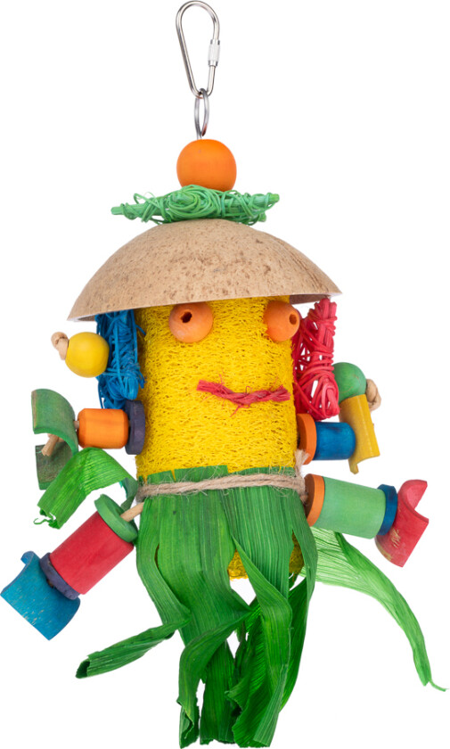 Fugleleketøy Loofah-mann - ca. L 30 x B 16 x H 10 cm