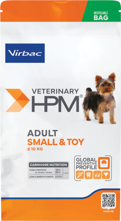 Veterinary HPM Adult Dog Small & Toy - 7 kg
