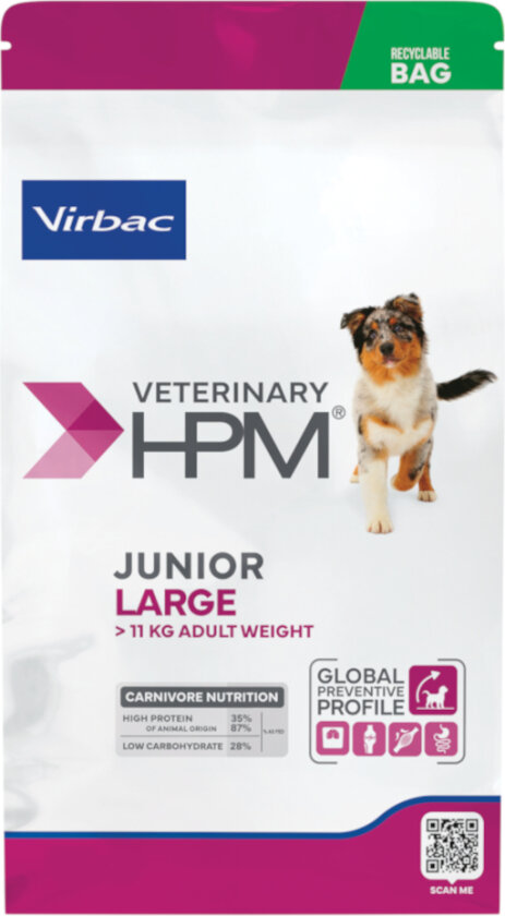 Veterinary HPM Junior Dog Special Large - 12 kg