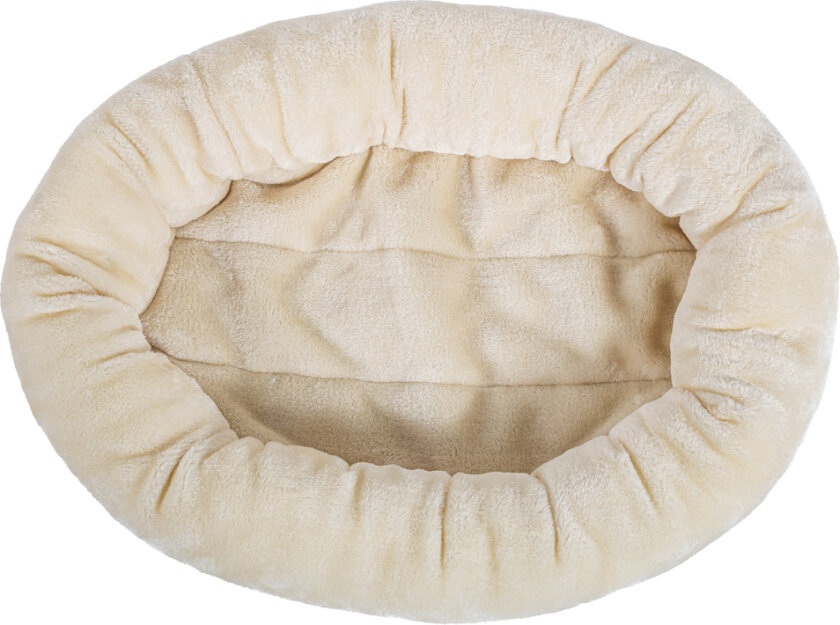 Bilde av reservedeler - Oval koseseng (L 61 x B 46 x H 11 cm, kremfarget)