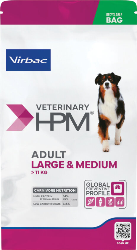 Veterinary HPM Adult Dog Large & Medium - 16 kg