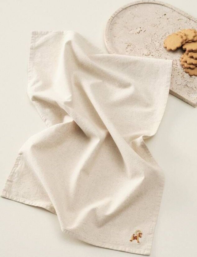 BUCK kjøkkenhåndkle 1-pk Natur/gul